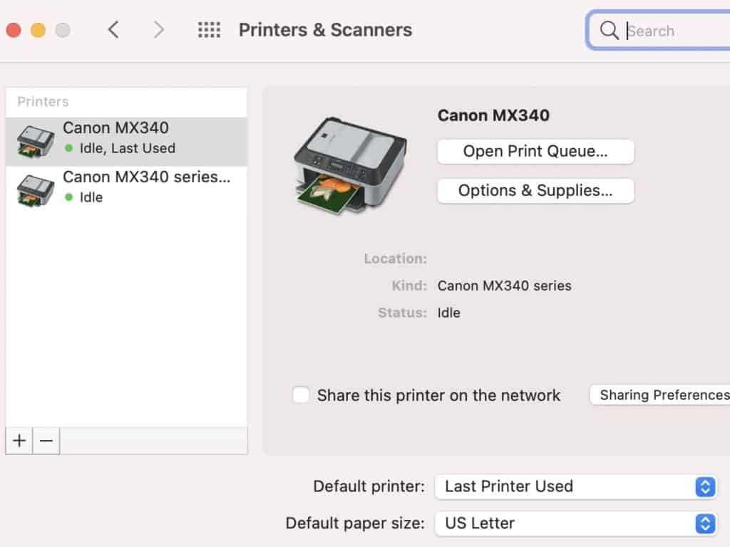 canon mx340 software for mac